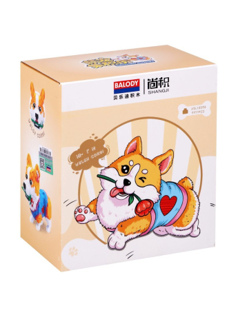 Конструктор корги в кофточке, мини блоки, 997 дет., коробка