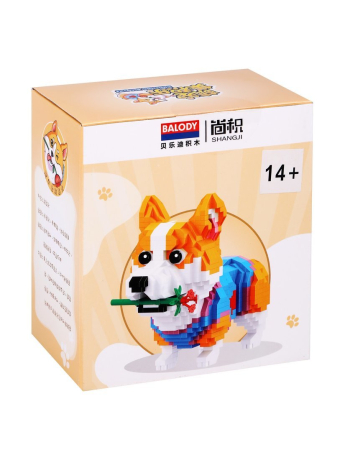 Конструктор корги в кофточке, мини блоки, 997 дет., коробка