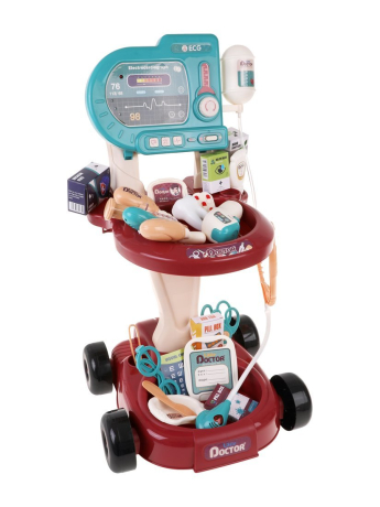 Игровой набор "Доктор", 24 предм, эл. пит. AG10х2, AG13х4, вх. в компл., ААх2 не вх. в компл., коробка