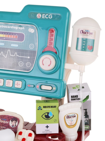 Игровой набор "Доктор", 24 предм, эл. пит. AG10х2, AG13х4, вх. в компл., ААх2 не вх. в компл., коробка