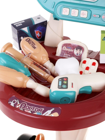 Игровой набор "Доктор", 24 предм, эл. пит. AG10х2, AG13х4, вх. в компл., ААх2 не вх. в компл., коробка