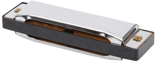 Губная гармошка пластм., 10 см, в пласт. чехле