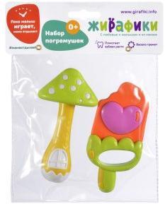 Набор погремушек "Эскимо и грибок", 2 шт