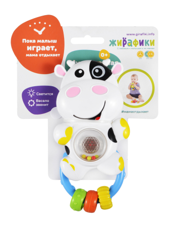 Развивающая игрушка "Коровка": свет/музыка/звуки