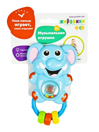 Развивающая игрушка "Слоник": свет/музыка/звуки