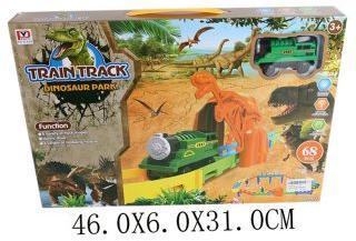 Трек Парк динозавров эл., 68 деталей, поезд, эл.пит.не вх.в комплект