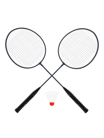 Бадминтон X-Match метал.; ракетки 2 шт. 63х20 см., волан 1 шт., сетка, чёрный