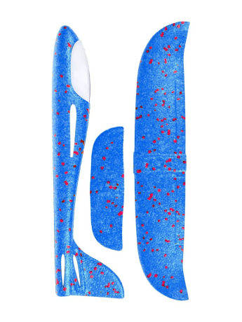 Самолет планер 48 см, со светом, батар. AG3*3 шт. в компл, .в ассорт.