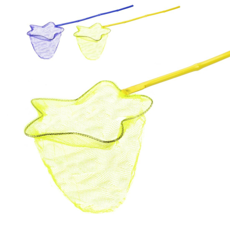 Сачок детский фигурный Звездочка 20 см, ручка 60 см, в ассорт.