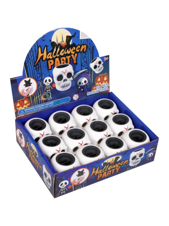 Игрушка-антистресс "Весёлый череп" в ассорт., дисплей 12 шт.