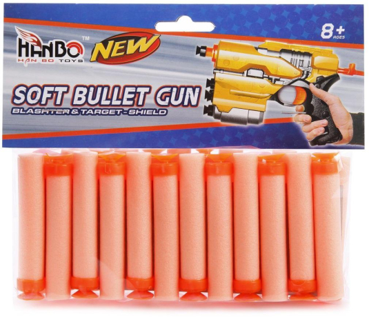 Мягкие пули с присосками, 24шт.