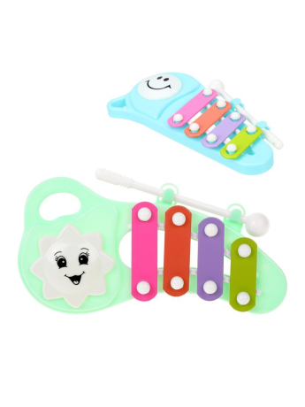 Ксилофон 4 тона, в ассорт., пакет