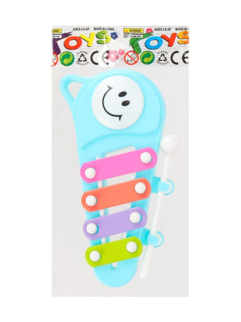 Ксилофон 4 тона, в ассорт., пакет