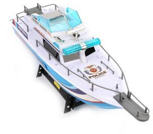 Катер эл. "Полиция" 40 см, эл. пит. AA*6 шт. не в компл., коробка с окном