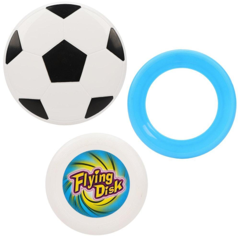 Набор лет.тарелок: фрисби 2 шт., диск летающий 1 шт, блистер