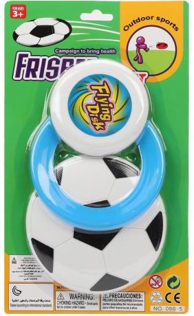 Набор лет.тарелок: фрисби 2 шт., диск летающий 1 шт, блистер