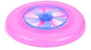 Тарелка летающая (фрисби) 22 см. в ассорт., свет, эл. пит. AG13*2 шт. в компл.