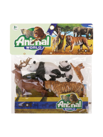 Набор Звери и зверята, 5 шт., пакет