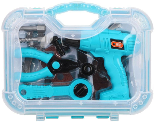 Набор инструментов, 14 предметов, дрель с мех.запуском, кейс