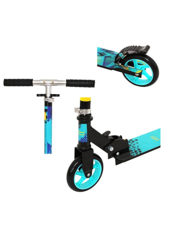 Самокат X-Match Galaxy, алюминий, колёса 145 мм PU, бирюзовый