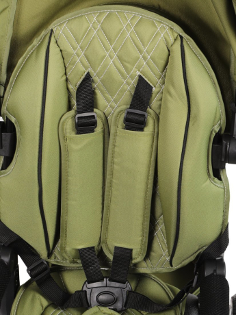 Велосипед трёхколёсный Moby Kids Leader 360° 12x10 AIR Car, оливковый