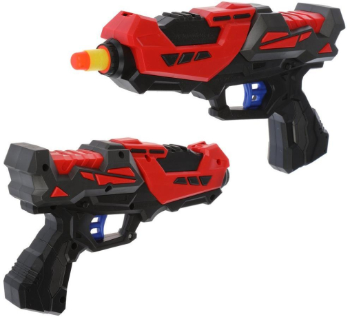 Бластер c мягкими пулями, в комплекте: м/пули 6шт.