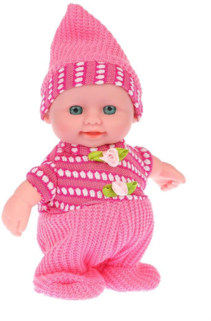 Кукла см в розовом костюмчике, ходит, повторяет фразы, бат., кор.