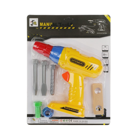 Дрель с мех.запуском, аксессуары 6 шт.