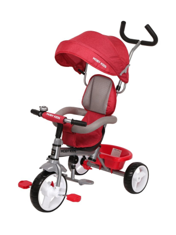 Велосипед трёхколёсный 3в1 Moby Kids Blitz 10x8 EVA, красный