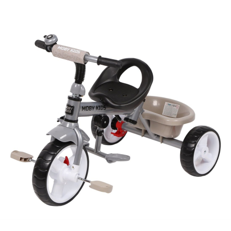 Велосипед трёхколёсный 3в1 Moby Kids Blitz 10x8 EVA, бежевый