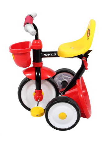 Велосипед детский трёхколёсный складной Moby Kids Primo Львенок