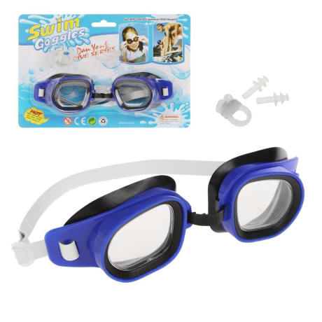 Инвентарь для плавания: очки, зажим для носа, беруши., в ассорт., блистер