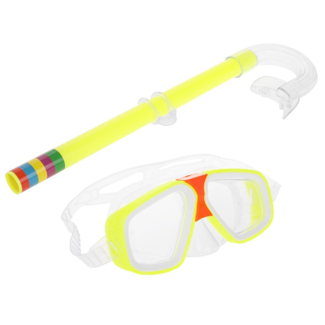 Набор для ныряния: маска 15, 5х7 см., трубка 40 см., пакет с хедером, в ассорт.