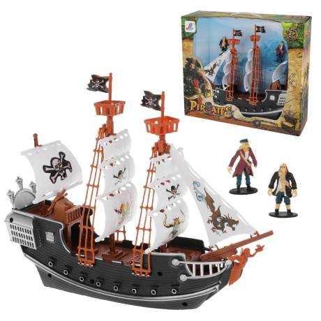 ДЕФЕКТ УПАКОВКИ Игровой набор "Пираты", в комплекте 3 предмета, кор.