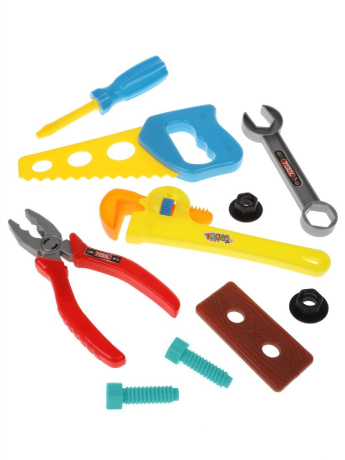 Набор инструментов, 10 предметов, пакет.