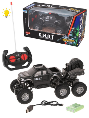 Внедорожник р/у, 4 канала, свет, в комплекте: аккум., USB шнур, эл.пит. АА*2шт.не вх.в комплект
