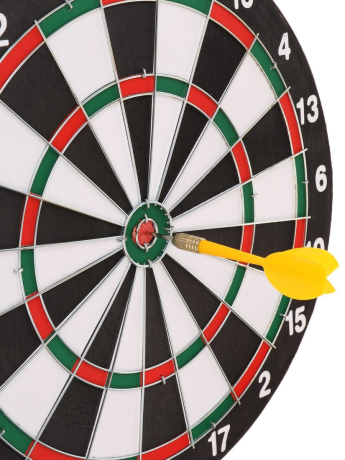 Дартс двухсторонний 29, 5 см. дротики-иголка 6 шт., упак. коробка