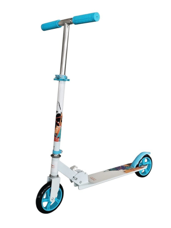 Детский складной двухколесный самокат X-Match Street Art, колёса PU 145 мм., белый