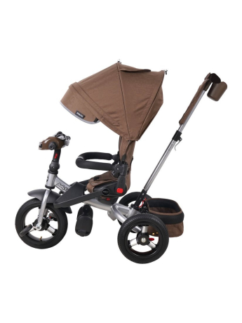 Велосипед 3 кол. Leader 360° 12x10 AIR Car, цвет тёмный шоколад
