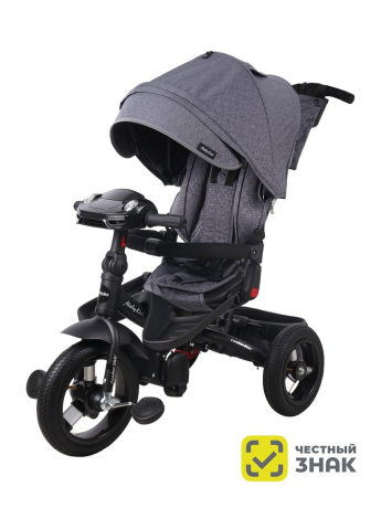 Велосипед 3 кол. Leader 360° 12x10 AIR Car, цвет графит
