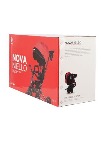 Складной велосипед-трансформер детский 6 в 1 ТМ QPLAY Nova Niello 360°, EVA, красный