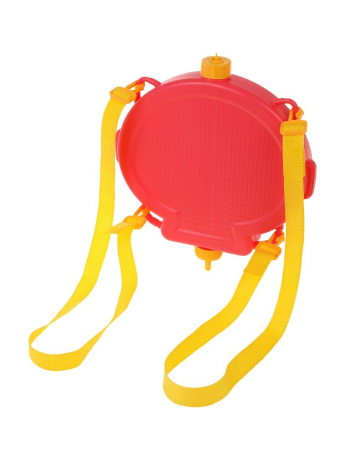 Набор бластер водяной-рюкзак "Фламинго", ранец 21х23х5 см., пистолет 20х11х6 см., трубка, ремешки, крышки