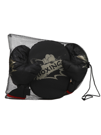 Набор для бокса Чемпион: лапа 24х18х6, 5 см., перчатки 2 шт. 24х16 см.