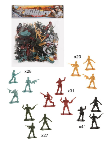 Набор Военный, 150 предметов, пакет