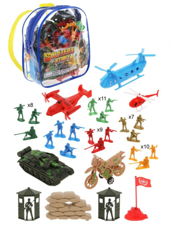 Набор Военный, 58 предметов, сумка