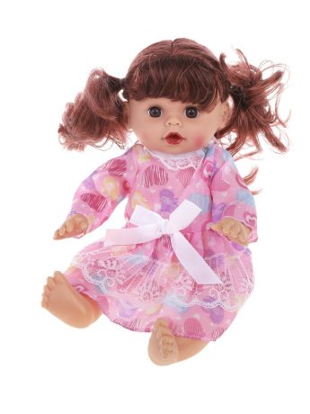 Кукла 31см. озвуч., эл. пит. AG13х2шт. вх. в компл., пакет