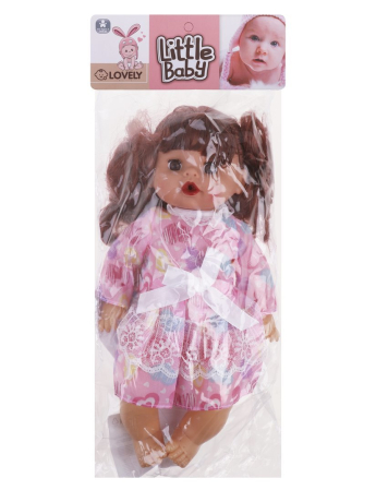 Кукла 31см. озвуч., эл. пит. AG13х2шт. вх. в компл., пакет