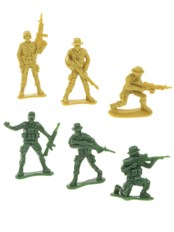 Игр. набор Военный, 67 предметов, пакет