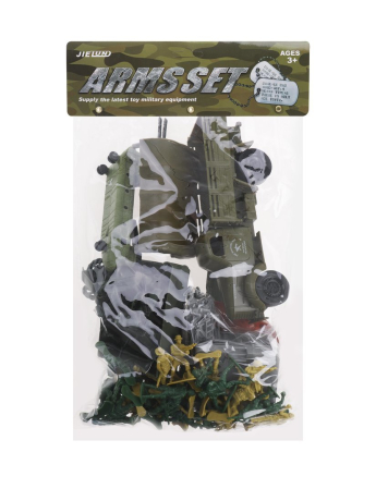 Игр. набор Военный, 67 предметов, пакет