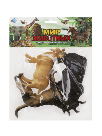 Набор животных, 3 предм., пакет